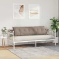 vidaXL Poduška na chrbát Sivohnedá 180 x 50 cm Mikrovlákno