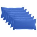 vidaXL Poťah na podložku 6 pcs HEERLEN Královská modrá 40 x 80 cm