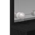 vidaXL Toaletný stolík Čierny dub 86,5 x 35 x 136 cm Kompozitné drevo