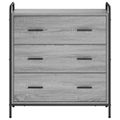 vidaXL Servírovacia skriňa Sivý Sonoma 97 x 33 x 81 cm