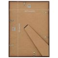 vidaXL Fotorámiky na stenu alebo stôl 3 ks bronzové 29,7x42 cm MDF