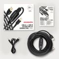 AXAGON ADR-220B, USB 2.0 A-M -> B-M aktivní propojovací / repeater kabel, 20m Kabel, propojovací, aktivní, USB 2.0, zástrcka A, zástrcka B, 20m, cerný