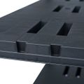 vidaXL Regále s úložnými poličkami 2ks čierne 220 kg 90x40x138 cm plast
