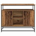 vidaXL Servírovacia skriňa Staré drevo 100 x 35 x 80 cm