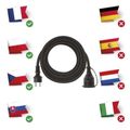 Predlžovací kábel EMOS P01705 guma-neoprén PROFI spojka 5m / 3x 1,5mm / IP44 / čierny