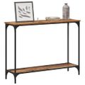 vidaXL Konzolový stôl Staré drevo 101 x 30.5 x 75 cm Kompozitné drevo