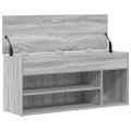 vidaXL lavica na topánky šedá Sonoma 102x30,5x45 cm Engineered Wood