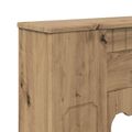 vidaXL Rám krbu Dub artisan 93 x 20 x 89 cm Kompozitné drevo