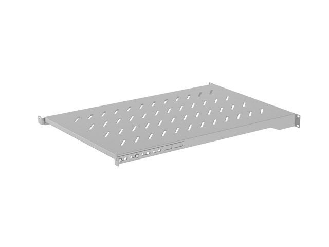 LANBERG POLICE PRO 19'' SKRINE 1000MM ŠEDÁ (1U/483X700MM NOSNOSŤ DO 25KG, 4BODOVÁ MONTÁŽ)