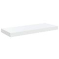 vidaXL Plávajúce nástenné police 2 ks, lesklé biele 60x23,5x3,8cm, MDF