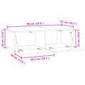 vidaXL Nástenná TV skrinka 98 x 41 x 30 cm Sivá sonoma