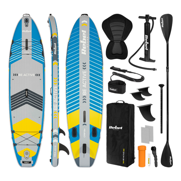 Paddleboard SUP REBEL ACTIVE PRO RBA-4518-BL modrý, nosnosť 220kg