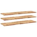 vidaXL Plávajúce police 3 ks 120x40x2 cm olejom sfarbené masívne drevo akácia