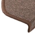 vidaXL Schodové rohože 30 ks 65x24x4 cm kávovo hnedé polkruhové veľké