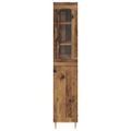 vidaXL Highboard 2 ks Staré drevo 34,5 x 34 x 180 cm Kompozitné drevo