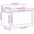 vidaXL Kreatívne úložisko pre deti ROROS Šedý a biely 73 x 40 x 55 cm