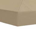 vidaXL Kryt na altánkovú strechu 6 x 3 m Béžová Polyester 190 gsm