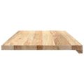 vidaXL Okenný parapet 2 ks 80x40x2 cm neošetrený dubový masív