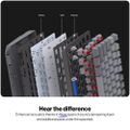 Endorfy mechanická klávesnice Thock V2 75% / drátová / ARGB /  red sw. / USB / zmenšená / US layout Klávesnice, herní, drátová, mechanická, Endorfy Red, US layout, 75% velikost, ARGB, hliníková konstrukce, USB, šedá