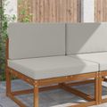 vidaXL Vankúš na vonkajšiu pohovku Polyester Sivá 80 x 80 cm
