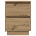 vidaXL Nočná skrinka s LED osvetlením Dub Artisan 38x34x50 cm