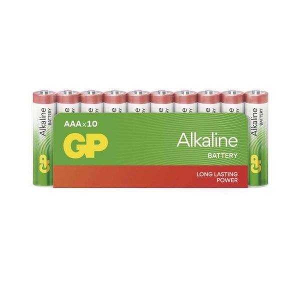 Alkalická batéria GP Alkaline LR03 (AAA), 10 ks