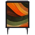 vidaXL Nočný stolík BONN 2 ks Čierny dub 36 x 33 x 51 cm