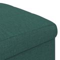 vidaXL Ottoman s Úložným Priestorom Tmavozelená 40 x 40 x 45 cm látka