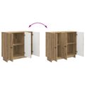 vidaXL Servírovacia skriňa Dub artisan 89 x 34,5 x 80 cm