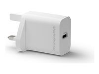 Sieťový adaptér - 18 Watt - 3 A (USB) - biela - Veľká Británia