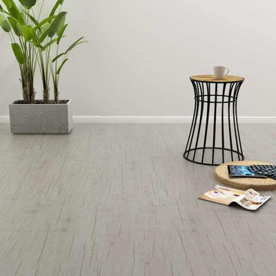 vidaXL Podlaha s click systémom 3,51 m², 4 mm, PVC, vyblednutý dub