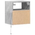 vidaXL TV nástenné skrinky s LED svetlami 2 ks betón. sivé 41x31x45 cm