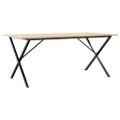 vidaXL Jedálenský stolík v tvare X 180x90x75 cm borovica a oceľ