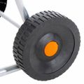vidaXL Vozík s hadicovým bubnom pre 50 m 1/2" / 35 m 3/4" hadicu oceľ