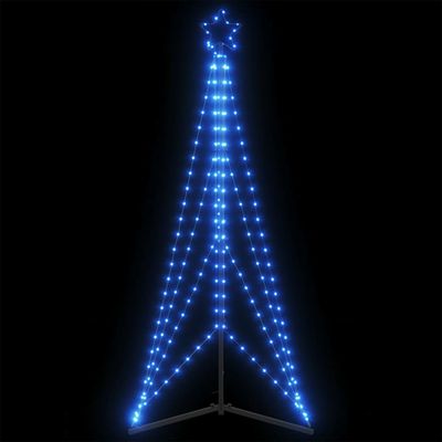 vidaXL LED vianočný stromček 363 LED modré 182 cm