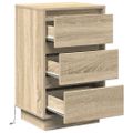 vidaXL Nočný stolík Sonoma dub 39 x 34,5 x 65 cm Kompozitné drevo