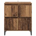 vidaXL Servírovacia skriňa Staré drevo 60 x 35 x 70 cm