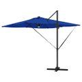 vidaXL Roma Parasol Modrá 286 x 284 x 270 cm Hliník a polyester