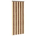 vidaXL Záves proti hmyzu z chenille Hnedá a béžová 90 x 220 cm 100% PP