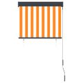 vidaXL Vonkajšia zatemňovacia roleta 80x250 cm biela a oranžová