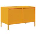 vidaXL TV skrinka horčicovožltá 68x39x43,5cm oceľ valcovaná za studena