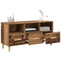 vidaXL TV skrinka 102 x 36 x 50 cm Staré drevo Kompozitné drevo