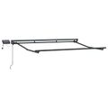vidaXL Ručný rám markízy s LED Modrá, Biela, Antracitová 3,5 x 2,5 m