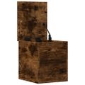 vidaXL Úložný box dymový dub 30x35x35 cm kompozitné drevo