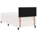 vidaXL LED box s pružinami s čelnou doskou Krémová a biela 80 x 200 cm