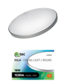 LED stropné svietidlo ESLA Q-245CP 18W 1530lm 4000K ø30cm/kruhové strieborné QTEC