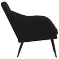 vidaXL Kreslo čierne 63x76x80 cm zamat