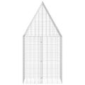 vidaXL Klietka pre králiky Strieborná 100 x 100 x 210 cm