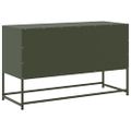vidaXL TV skrinka olivovozelená 100,5x39x60,5 cm oceľ