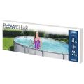 vidaXL Bazén so 4 stupňovým rebríkom 350x90 cm sivý